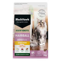 Black Hawk Adult 1+ Healthy Benefits Hairball Dry Cat Food Chicken - 2 Sizes image