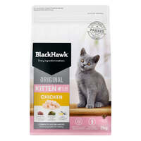 Black Hawk Kitten Up to 12 Months Dry Cat Food Original Chicken - 3 Sizes image