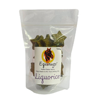 Equinugs Liquorice Stars Hand Made Herbal Horse Tasty Treats Pouch - 2 Sizes image