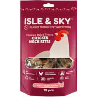 Isle & Sky Chicken Neck Bites Freeze Dried Treats for Dogs & Cats Small -2 Sizes image