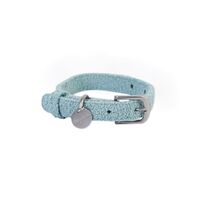 Lilly + Dash Boucle Pet Dog Collar with Branded ID Tag Sage - 3 Sizes image