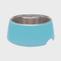 Loving Pets Retro Bowl for Small Dogs Pups Kittens & Cats Electric Blue -3 Sizes image