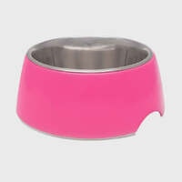 Loving Pets Retro Bowl for Small Dogs Pups Kittens & Cats Hot Pink - 3 Sizes image