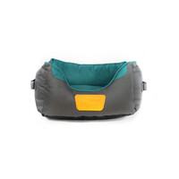 Gigwi Place Canvas Bolster Durable Pet Dog Bed Green Gray - 2 Sizes image