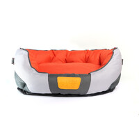 Gigwi Place Canvas Round Durable Pet Dog Bed Red Orange - 2 Sizes image