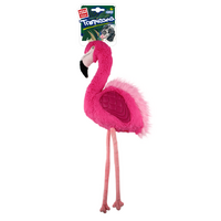 Gigwi Tropicana Flamingo Interactive Sturdy Plush Pet Dog Toy - 2 Colours image