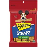 Schmackos Strapz Baked Air Dried Pet Dog Treats with Chicken - 2 Sizes image