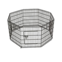iPetz Puppy Pen Dog Cage Great for Training 8 Sided - 2 Sizes image