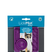 LickiMat Classic Kitty Slow Feeder Mat Freezer Safe for Cats - 2 Colours image