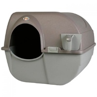Omega Paw Roll N Clean Covered Self-Cleaning Litter Box for Cats - 2 Sizes image