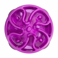 Outward Hound Fun Feeder Interactive Slow Bowl Flower for Dogs Purple - 2 Sizes image