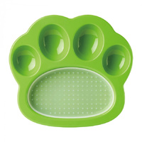 Pet DreamHouse Paw 2-in-1 Mini Slow Feeder & Lick Pad for Dogs & Cats - 2 Colours image