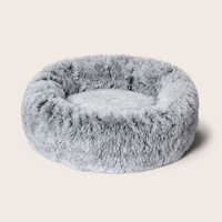 Snooza Calming Cuddler Plush Faux Fur Cosy Pet Dog Bed Silver Fox - 4 Sizes image