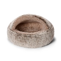 Snooza Calming Hoodie Cuddler Cave Style Pet Dog Bed Mink - 3 Sizes image