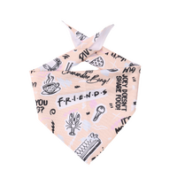 Warner Bros Friends Breathable Comfy Stylish Pet Dog Bandana - 2 Sizes image
