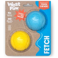 West Paw Boundr Ball Interactive Play Dog Toy 2 Pack - 4 Colours image