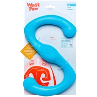 West Paw Bumi Flexible Shape Interactive Play Dog Toy Aqua - 2 Sizes image