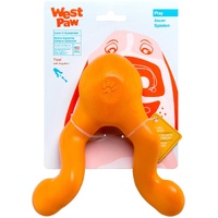 West Paw Tizzi Interactive Play Treat Dispenser Pet Dog Toy Tangerine - 2 Sizes image