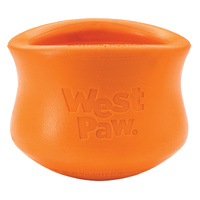 West Paw Toppl Enrichment Treat Dispenser Puzzle Pet Dog Toy Tangerine - 3 Sizes image