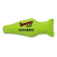 Yeowww Green Fish Interactive Catnip Filled Durable Cat Toy 7 Inch - 2 Colours image