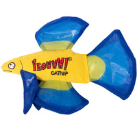 Yeowww Mo Betta Fish Catnip Filled Durable Cat Toy 6.5 Inch - 3 Colours image