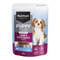 Black Hawk Puppy All Breeds Wet Dog Food Lamb & Vegetables - 2 Sizes image