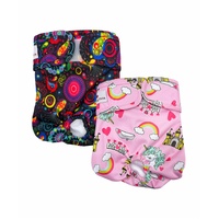 Loving Pets Washable Pet Dog Nappies Eco-Friendly Pink/Purple 2 Pack - 5 Sizes image