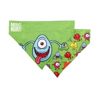 Max & Molly Reversable Bandana Pet Collar for Cat & Dog Little Monster - 2 Sizes image