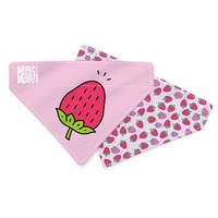 Max & Molly Reversable Bandana Pet Collar for Cats & Dogs Strawberry - 2 Sizes image