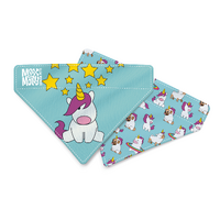 Max & Molly Reversable Bandana Pet Collar for Cats & Dogs Unicorn - 2 Sizes image