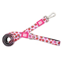 Max & Molly Short Safety Leash Soft Padding for Dogs Strawberry Dream - 2 Sizes image