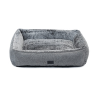 Superior Pet Dog Lounger with Padded Bolstered Walls Artic Faux Fur - 4 Sizes image