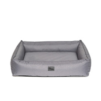 Superior Pet Dog Lounger Ripstop Dog Bed Non-slip Base Steel Grey - 4 Sizes image
