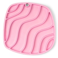 West Paw Waves Feast Mat Pet Dog Slow Feeder Lick Mat Non-slip - 3 Colours image