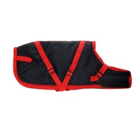 Zeez Supreme Dog Coat Gen 2 with Adjustable Straps Navy Stone/Red - 12 Sizes image