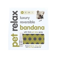 Pet Relax Luxury Reversible Bandana with 15ml Pet Relax Spray - 4 Sizes image