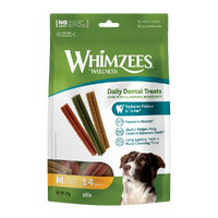 Whimzees Stix Daily Dental Treats for Medium Dogs 12-18kg - 2 Sizes image