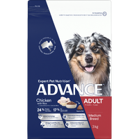 Advance Adult Medium Breed Dry Dog Food Chicken with Rice - 3 Sizes image