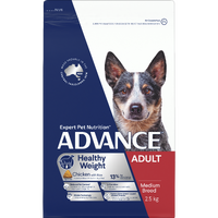 Advance Adult Medium Breed Healthy Weight Dry Dog Food Chicken w/ Rice - 2 Sizes image