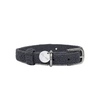 Lilly + Dash Boucle Pet Dog Collar incl Branded ID Tag Charcoal - 3 Sizes image