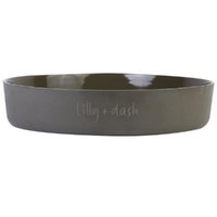 Lilly + Dash Outdoor Durable Ceramic Pet Water Bowl Charcoal - 2 Colours image