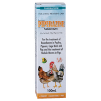 Pharmachem Piperazine Roundworm Treatment Solution for Poultry - 3 Sizes image