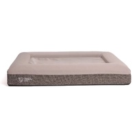 Happy Staffy Co Deluxe Orthopedic Memory Foam Dog Bed Light Grey - 2 Sizes image