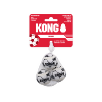 KONG Dog Sport Soccer Balls Toy 3 Pack - 2 Sizes image