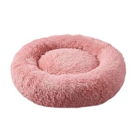 Snuggle Pals Calming Cuddler Plush Pet Bed for Dogs & Cats Musk Pink - 5 Sizes image