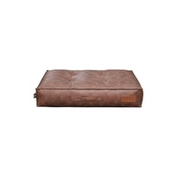 Snuggle Pals Signature Faux Leather Pet Bed Washed Brown - 2 Sizes image