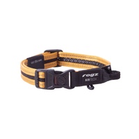 Rogz AirTech Classic Reflective Pet Dog Collar Burnt Ochre - 3 Sizes image