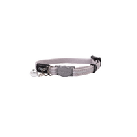 Rogz AlleyCat Reflective Durable Safety Collar for Cats Silver - 2 Sizes image