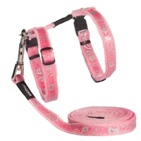 Rogz SparkleCat Control Reflective Harness & Lead for Cats - 2 Colours image