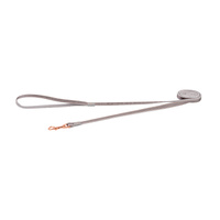 Rogz Urban Classic Soft Plush Webbing Dog Lead Dove Grey - 2 Sizes image